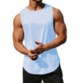 Camiseta esportiva de secagem rápida, sem mangas, perfeita para o verão.