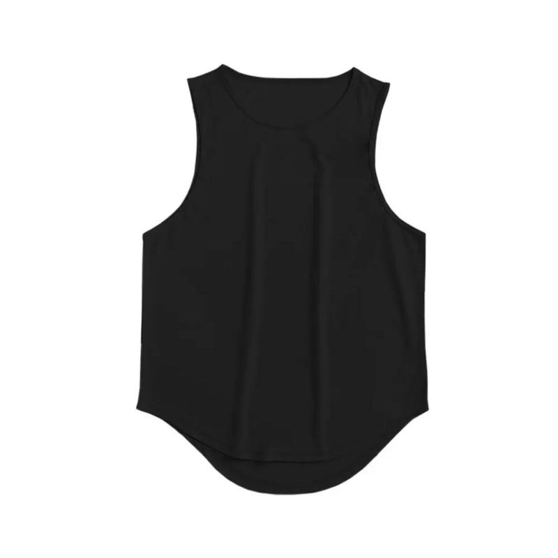 Camiseta esportiva de secagem rápida, sem mangas, perfeita para o verão.