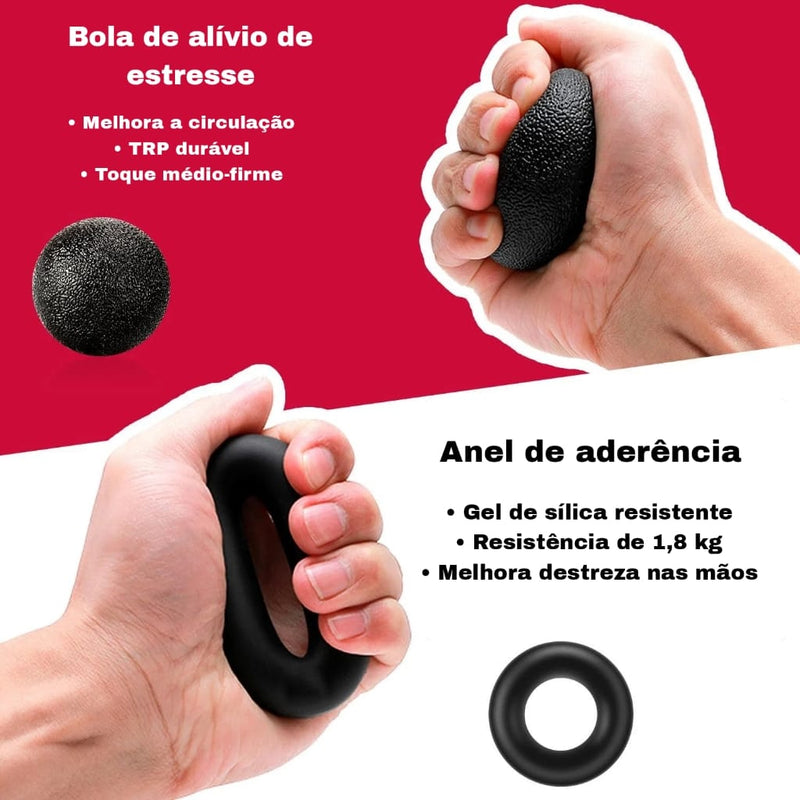 Hand Grip, exercitador de dedos, fortalecedor de preensão manual ajustável de 5 a 60 kg para construção muscular e recuperação de lesões.